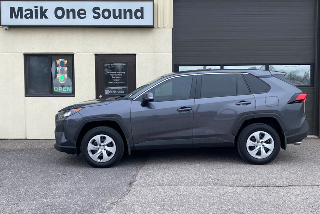 Toyota 2025 Rav4 with professional window tint in North Bay